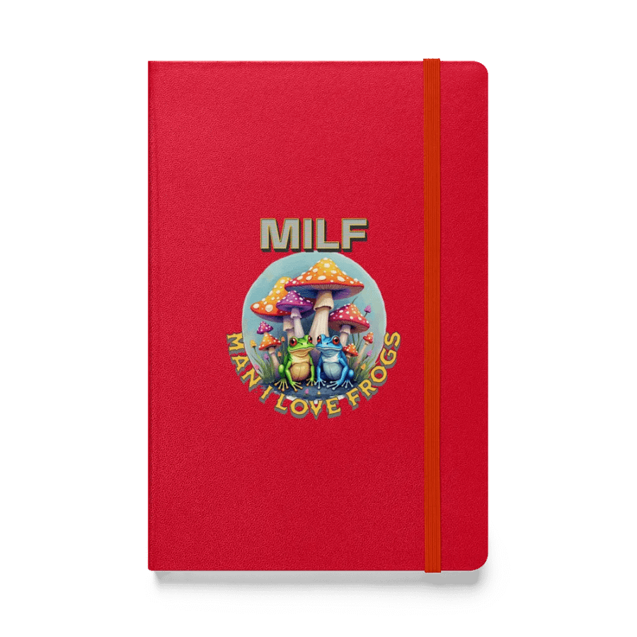 MILF Man I Love Frogs Whimsical Hardcover Notebook product image (1)
