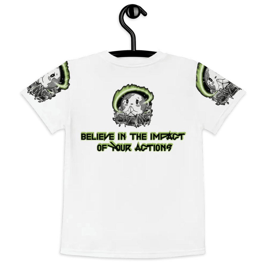 Save Me Kids Crew Neck T-Shirt | Eco-Friendly Style for Young Activists product image (7)