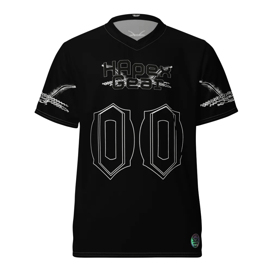 Toomey - Black - Recycled Unisex Sports Jersey - Black HApex Gear Black Logo product image (3)
