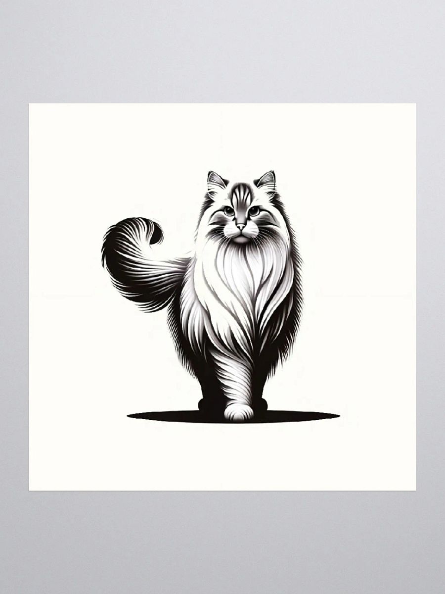 Kiss Cut Stickers: Siberian Monochrome product image (1)