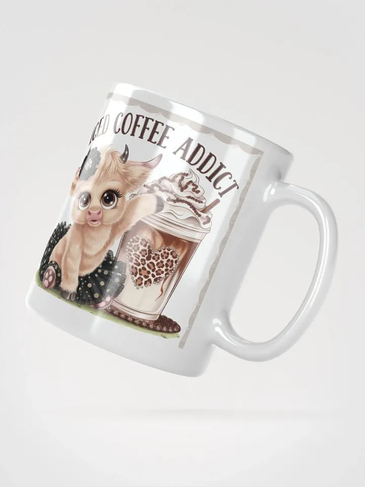 Iced Coffee Addict White Glossy Mug product image (2)