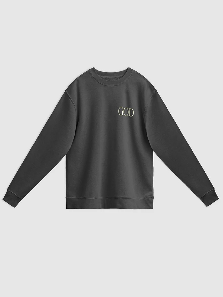 Good Vs Evil - God's In My Heart - Independent Trading Co. Unisex Midweight Pigment Dyed Sweatshirt product image (12)