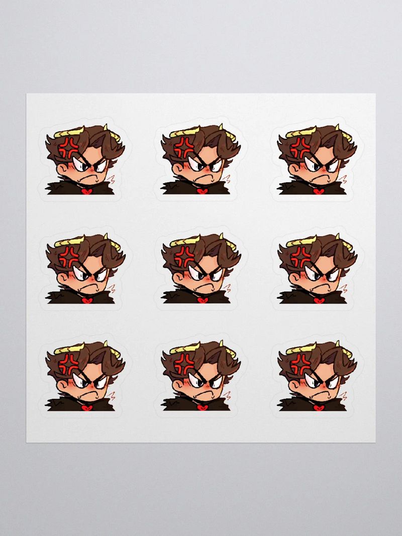 Nukeri Emote Sticker Set - 9x Angry
