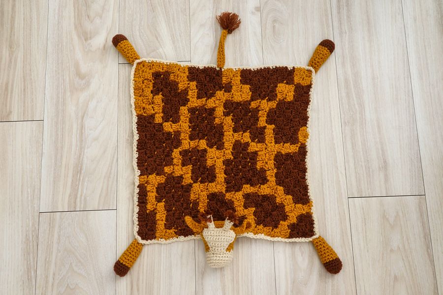 Jerry The Giraffe Lovey - Crochet Blanket Pattern product image (6)