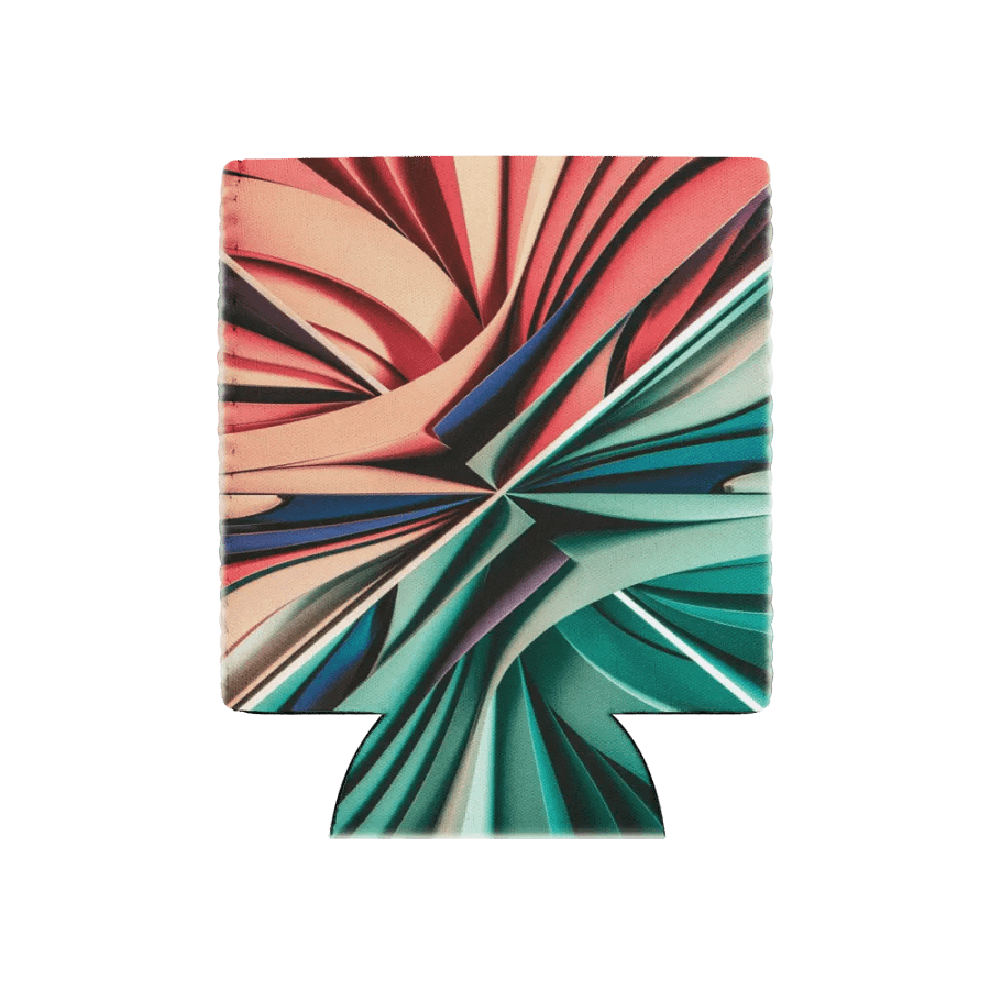 Graphic Grove Neoprene Can Cooler - Vibrant Abstract Swirl Design product image (3)