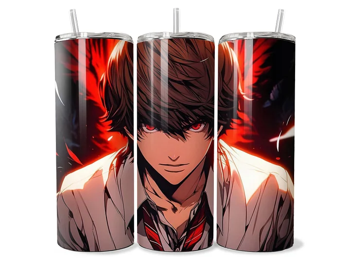 Death Note – Light Yagami Inferno Variant – 20oz Stainless Steel Tumbler product image (1)