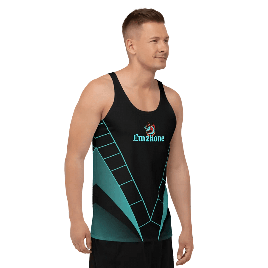 LM2Kone cyan - Customizable Tank Top - 5% elastane product image (10)