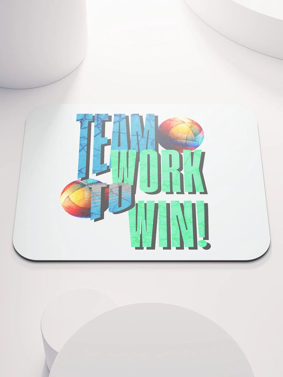 Team Work to Win Volleyball Mouse Pad product image (1)