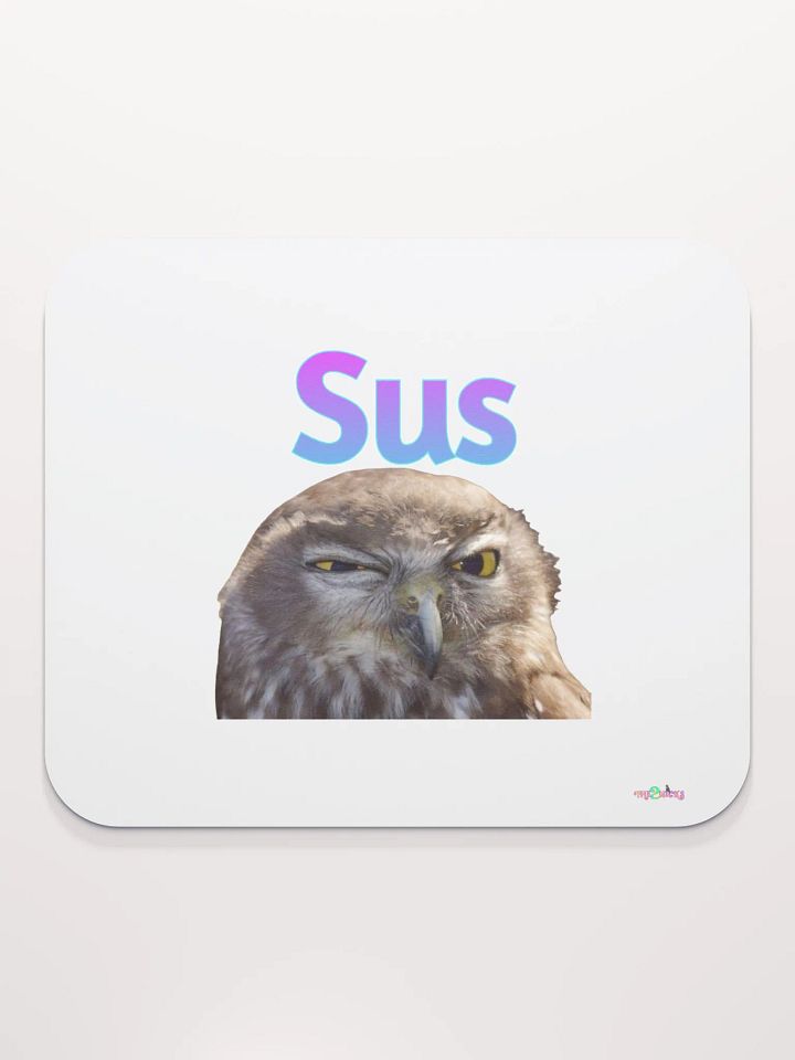 Sus Owl Classic Mouse Pad (White) product image (1)