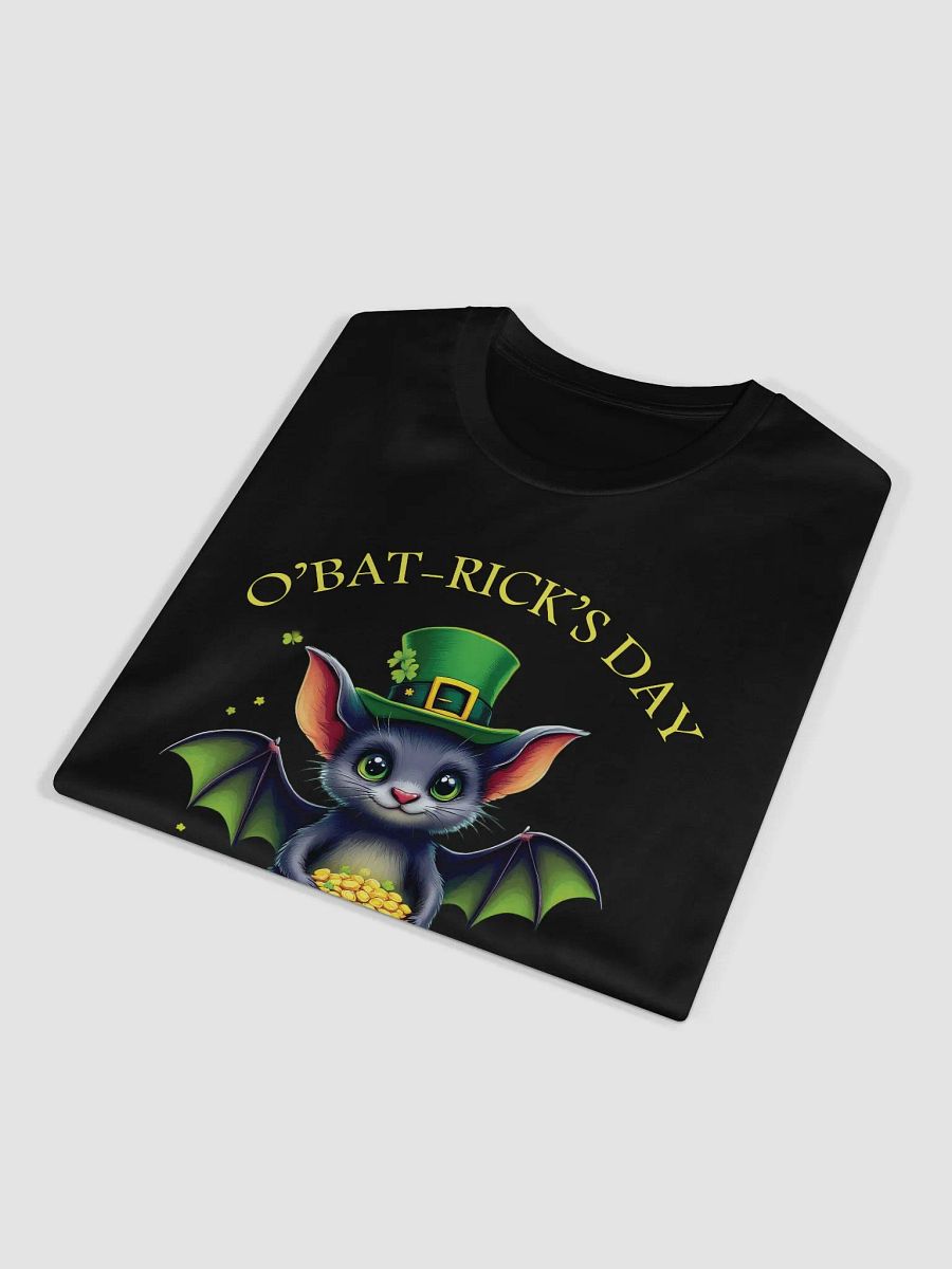 Cute St. Patrick’s Day Bat Comfort Unisex T-Shirt – O’Bat-Rick’s Day Funny Irish Design product image (10)