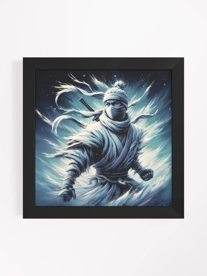 White Shinobi Art Framed Print product image (1)