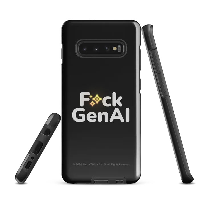 Absolut Idiocy Tough Case - F✨ck Generative AI (Samsung®) product image (1)