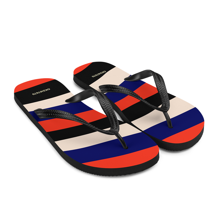 Wavy Stripes Custom Flip-Flops product image (7)
