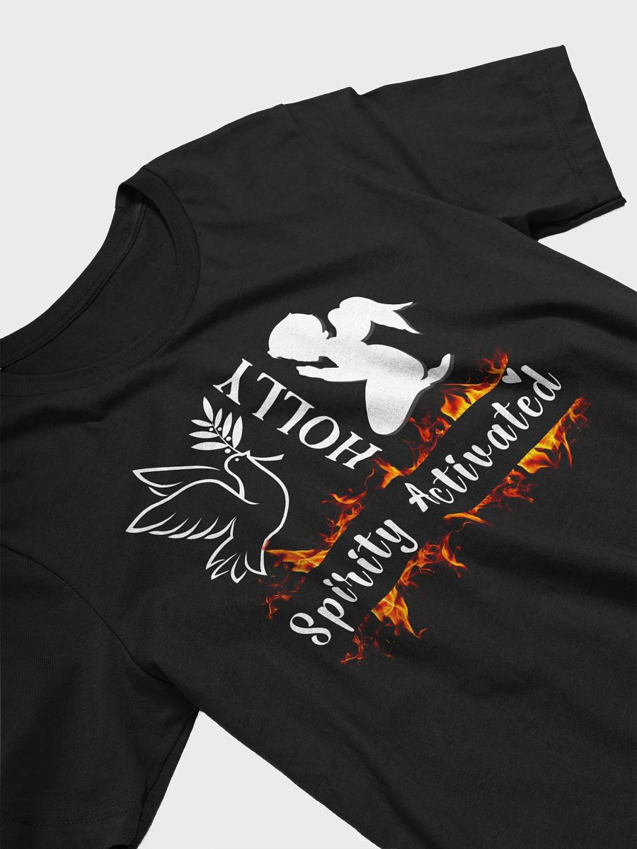 Holly Spirit Activated, Christian Faith Bell a Canvas T-shirt product image (4)