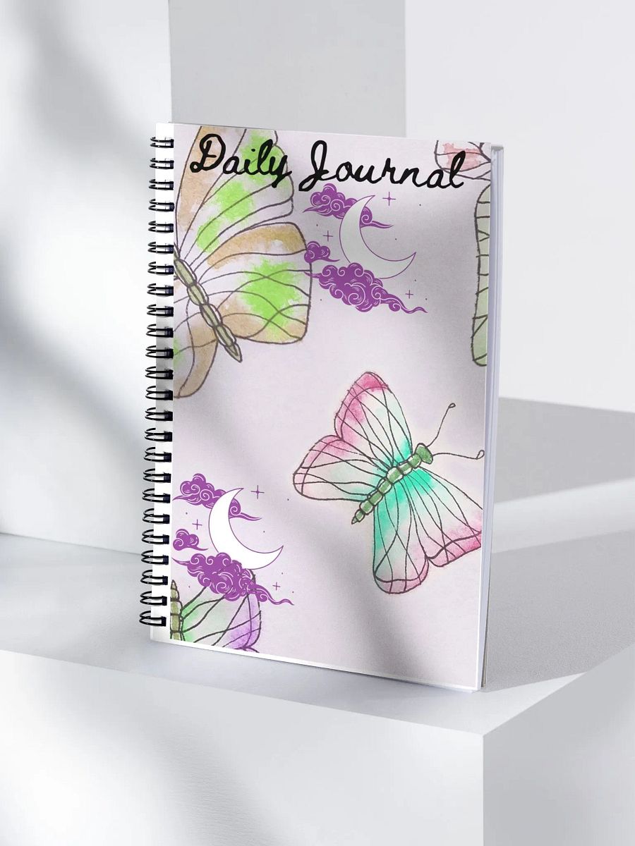 Whimsical Butterfly Daily Journal Spiral Notebook product image (4)