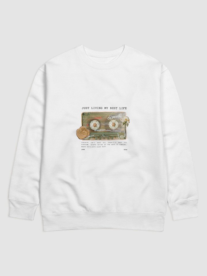 Retro Collage Audio Cassette Sweatshirt product image (1)
