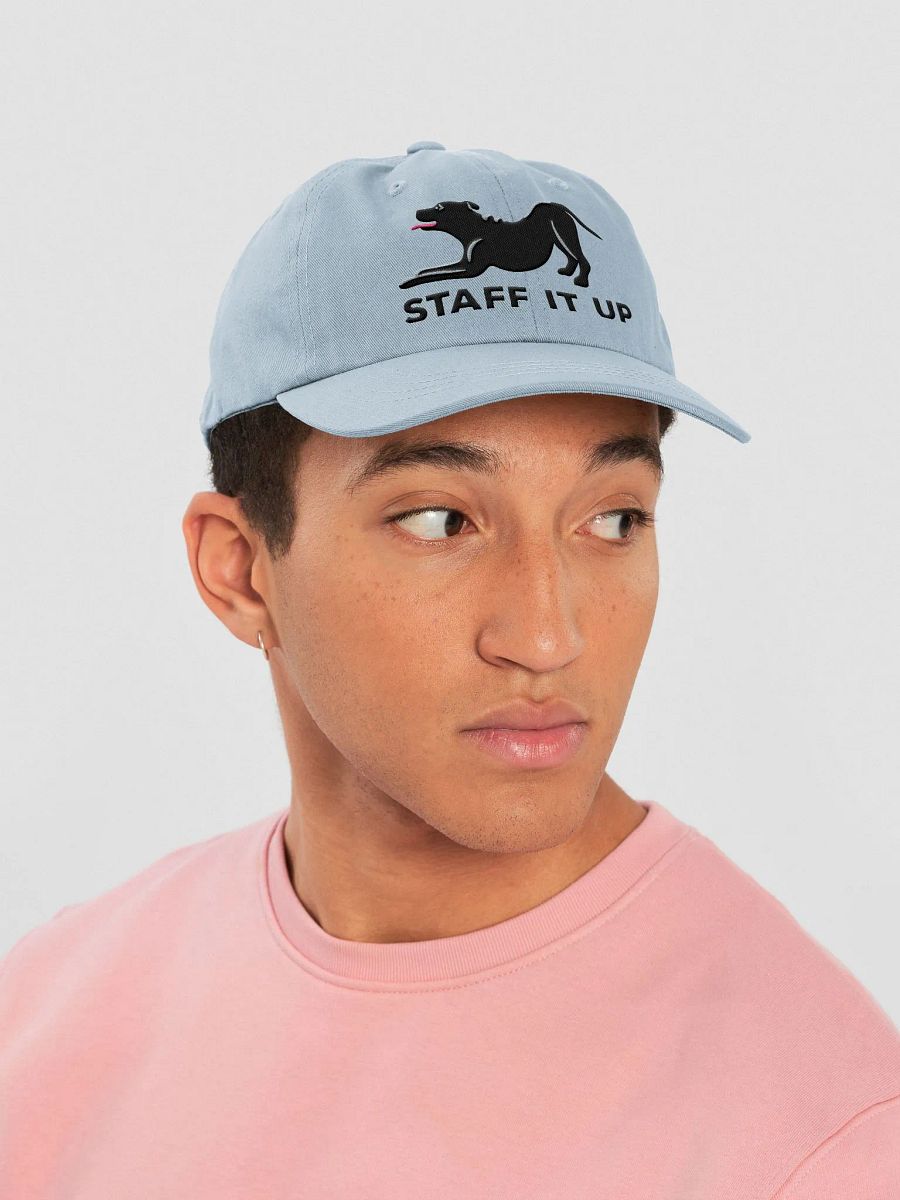 Staff It Up Classic Dad Hat(Embroidered) of a Staffordshire Terrier(Black) product image (19)
