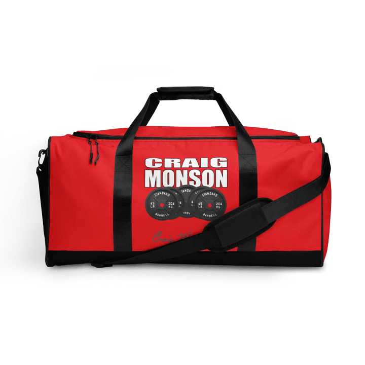 Craig Monson Barbell Signature Collection Red Gym Bag product image (1)