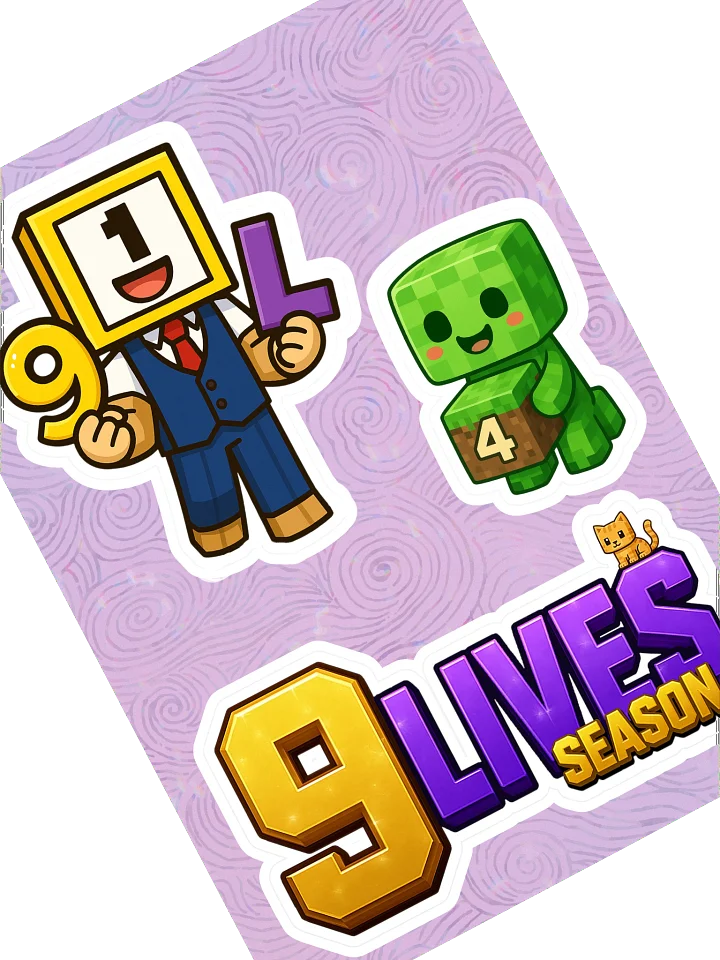 9LS4 RUprime Sticker Sheet product image (2)