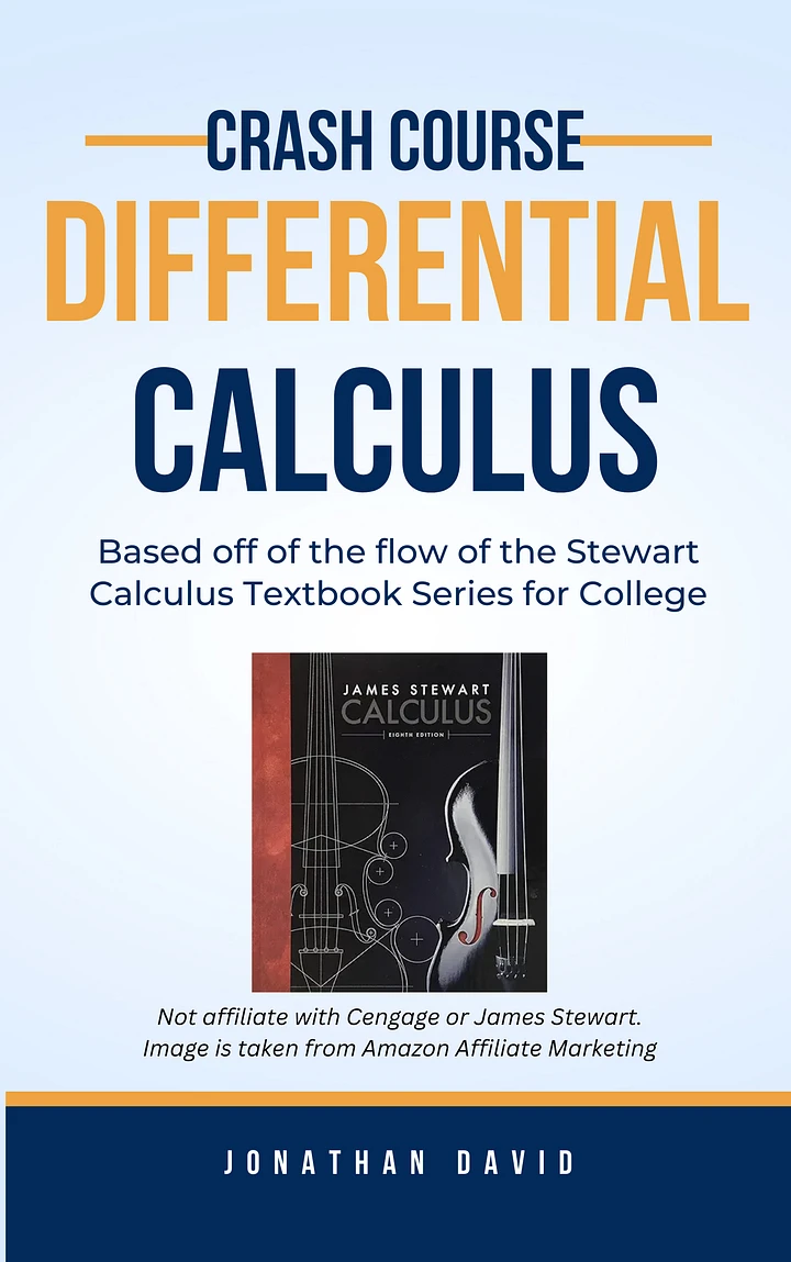 Stewart Calculus Crash Course: Differential Calculus (CALC 1) Crash Course product image (1)