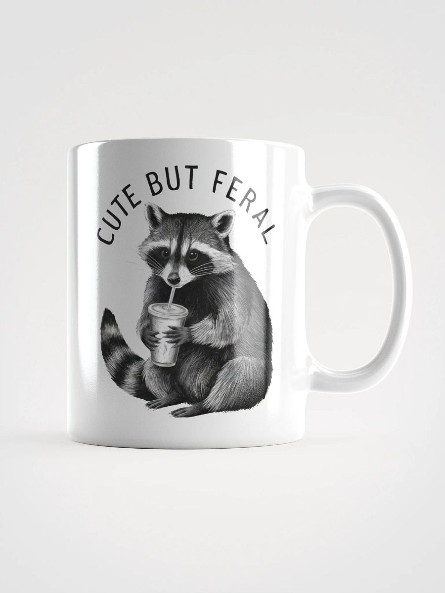Cute But Feral Raccoon Mug product image (2)
