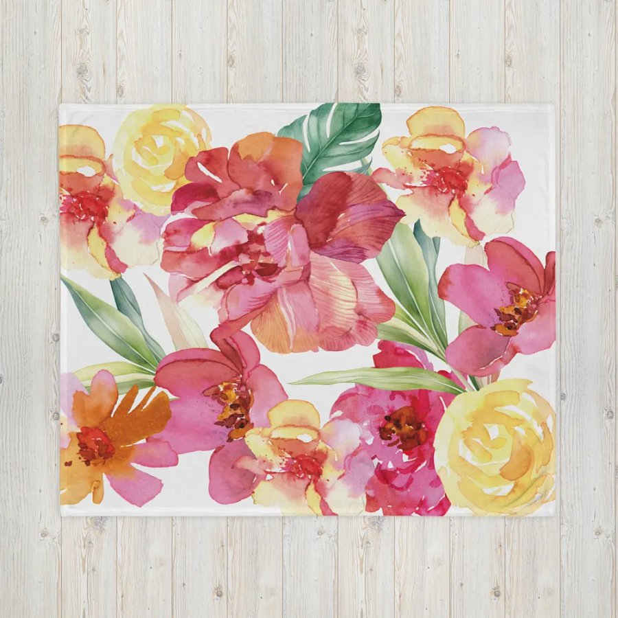 Blossom Burst Throw Blanket product image (16)