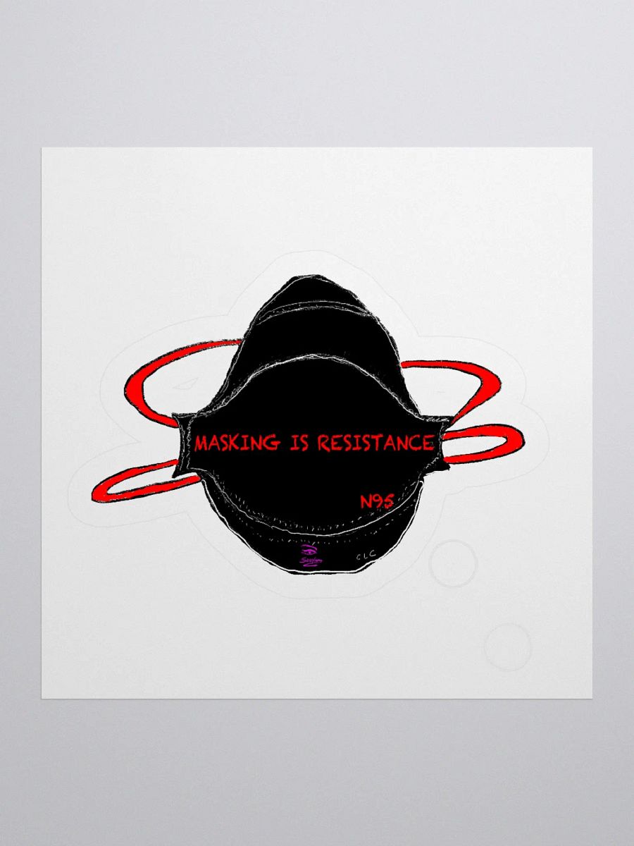MASKING IS RESISTANCE Stickers product image (3)
