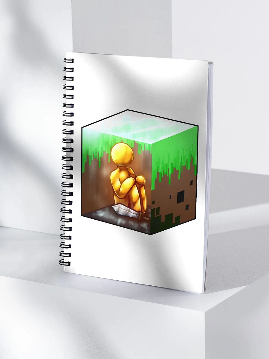 alan becker gold spiral notebook product image (4)