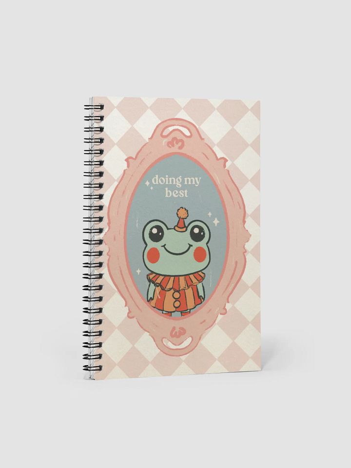 'Doing My Best' Clown Frog Notebook product image (2)