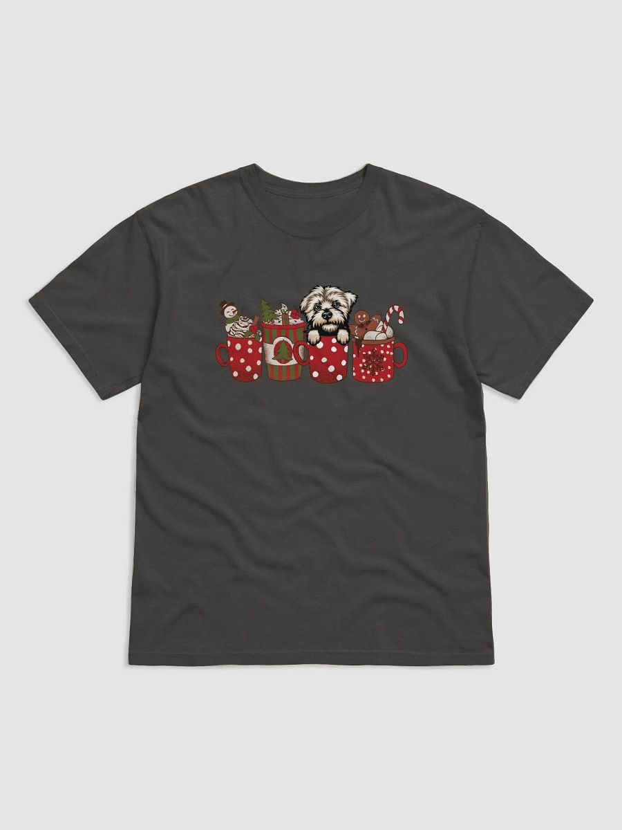 Cute Maltese in a Christmas Cup T-Shirt | Funny Christmas Pup in a Cup product image (24)