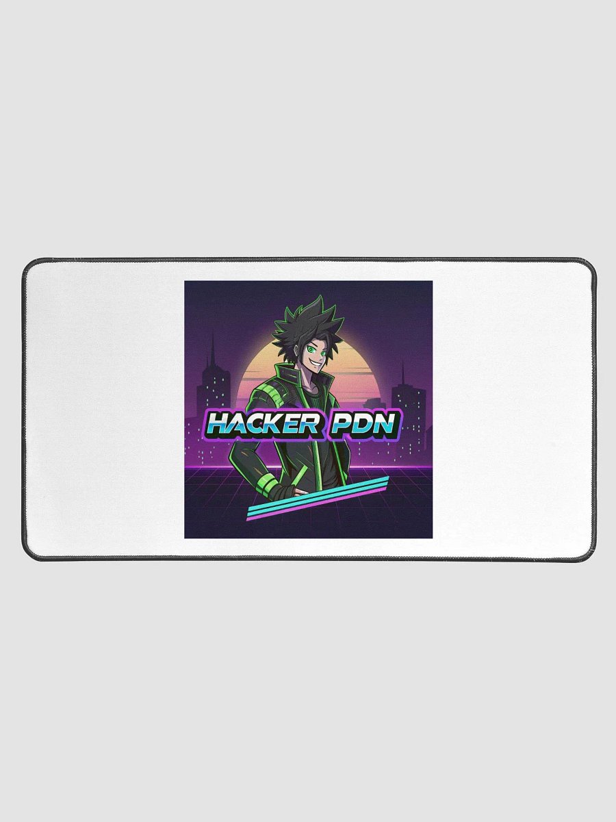 Neon Hacker City Desk Mat product image (1)
