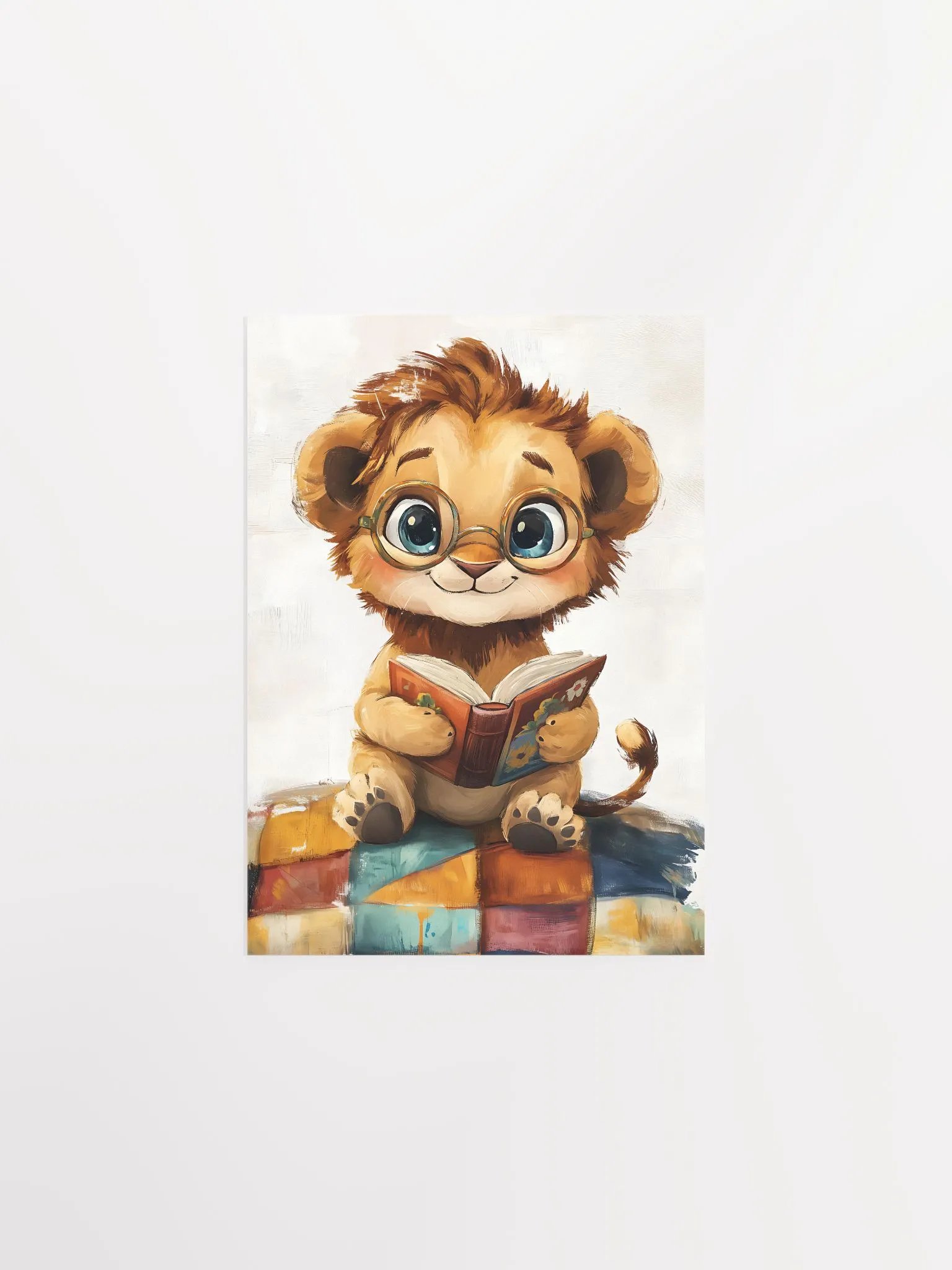 Intelligent Lion Cub Matte Poster product image (1)