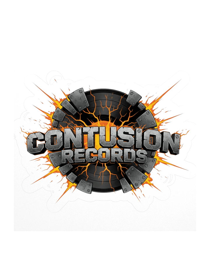 Cracked Vinyl Logo Explosion Stickers product image (2)