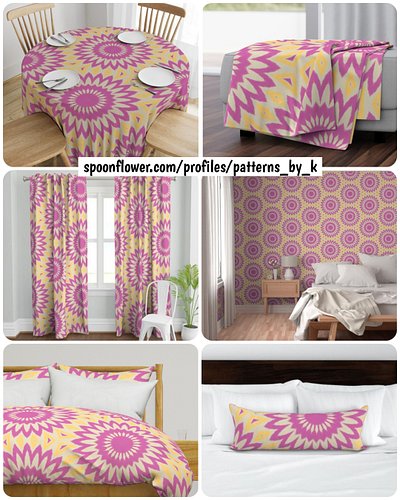 Big Bold Blooms In Pale Magenta Collection!
Pattern available as fabric, premium wallpaper and home decor!
Link below & in bi...