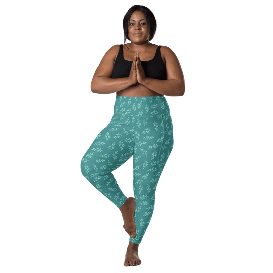 Turq All-Over Print Leggings with Pockets product image (11)