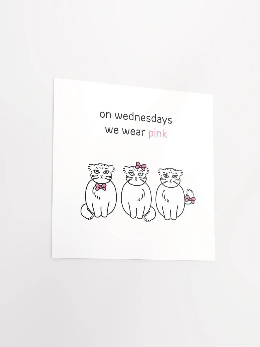 Pink Wednesdays Manul - Matte Poster product image (3)