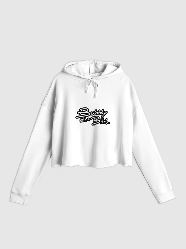 Bubbly and a B*tch (lined design) lightweight cropped hoodie product image (9)