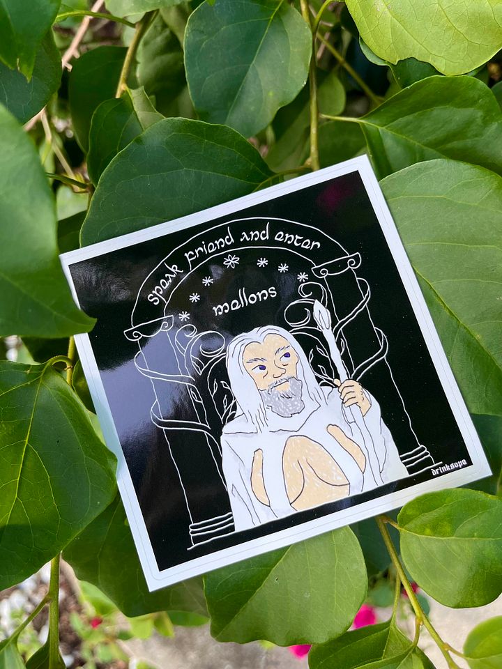 Gandalf naturales sticker product image (2)