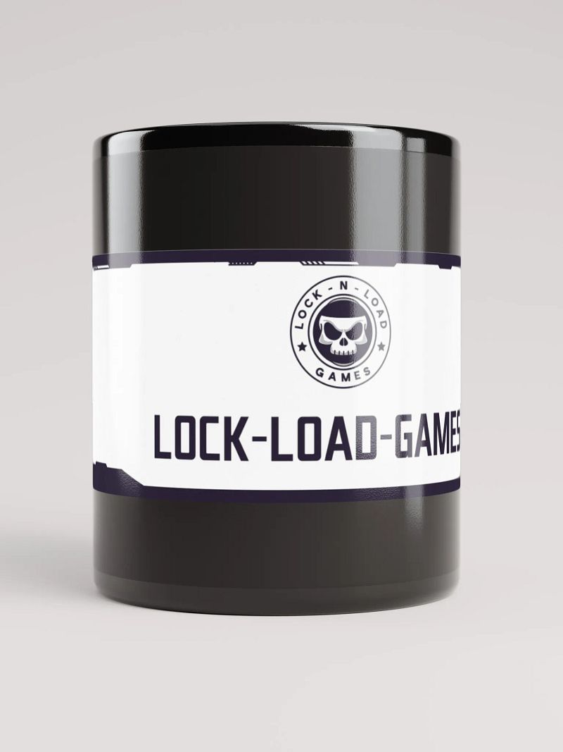 LNLG -Skull Emblem Black Glossy Mug