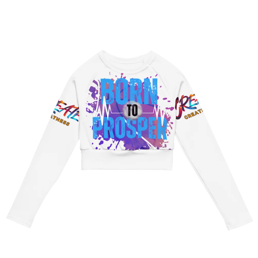 Born to Prosper Long Sleeve Crop Top product image (6)