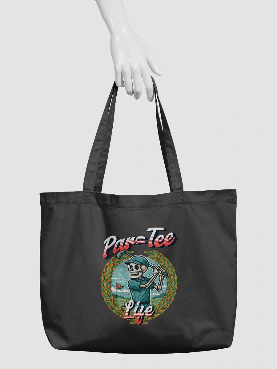 Par Tee Life Golfing Skeleton Golfer Organic Tote product image (3)