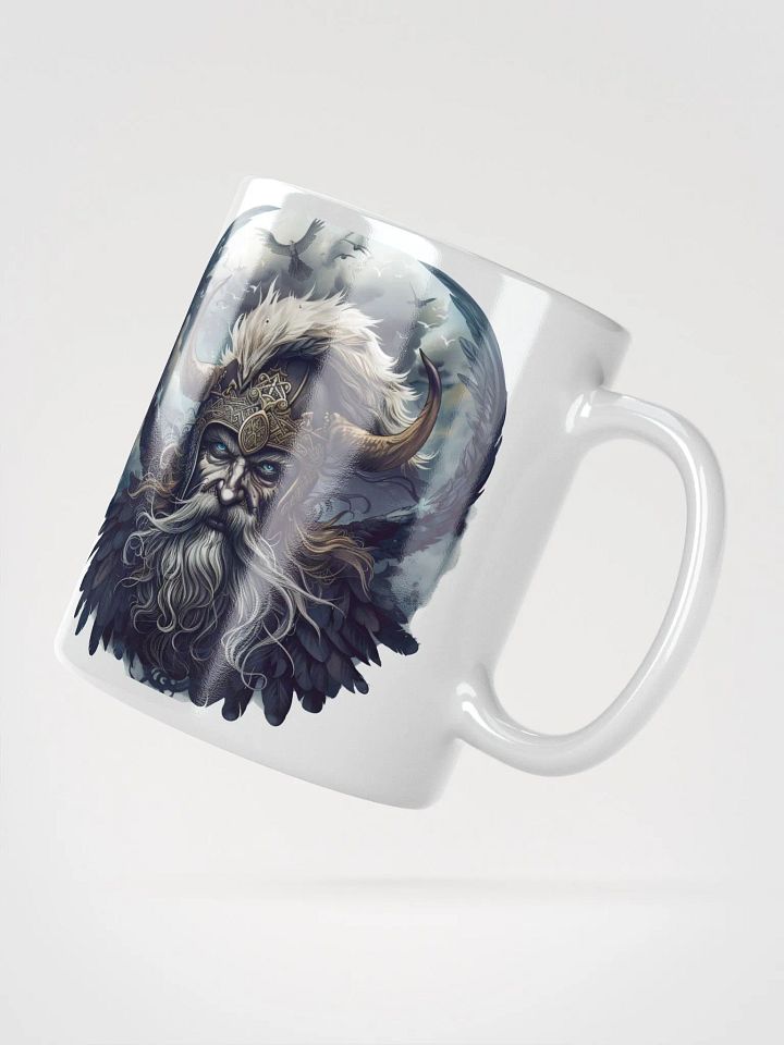 Odin - The Allfather of Norse Gods White Glossy Mug product image (2)