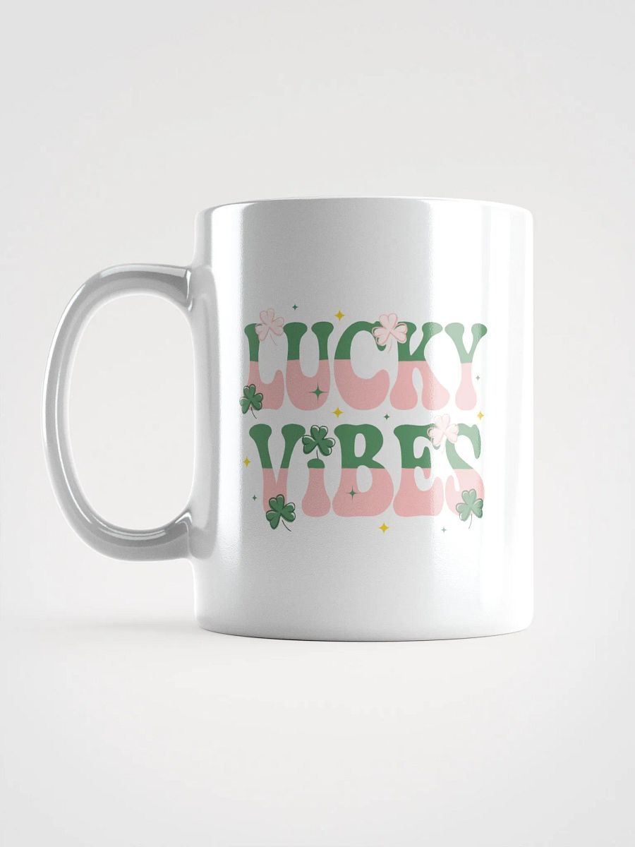 Lucky Vibes White Glossy Mug product image (6)