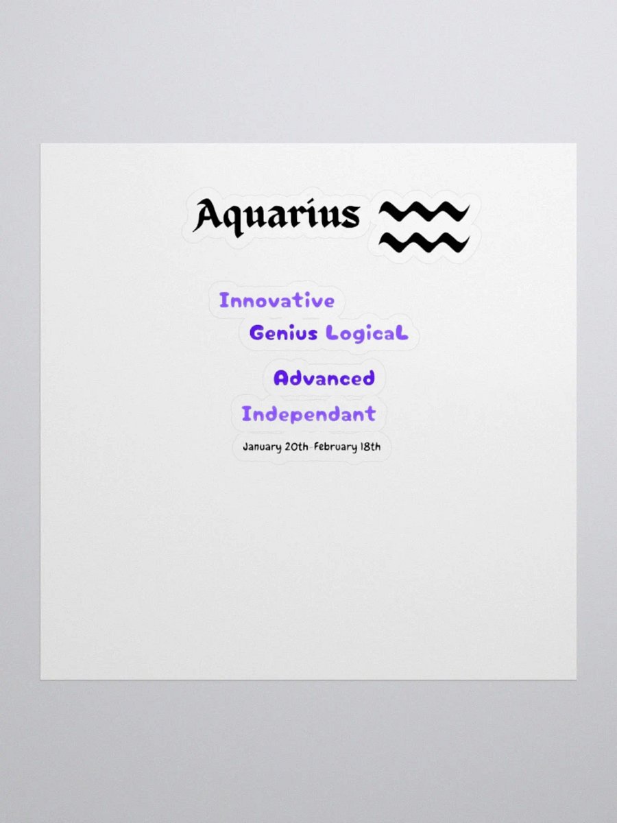 Aquarius Stickers product image (1)