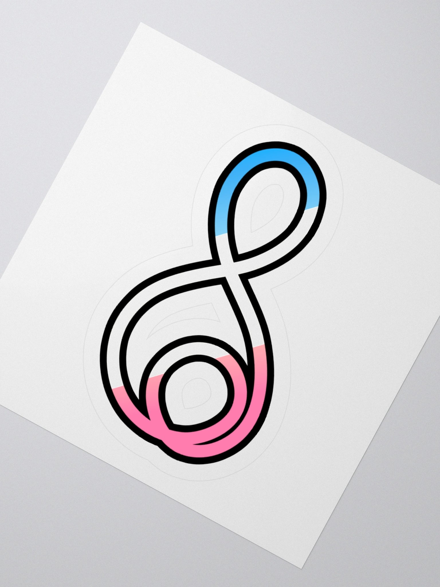 Treble Clef (Trans) - Kiss Cut Sticker product image (4)
