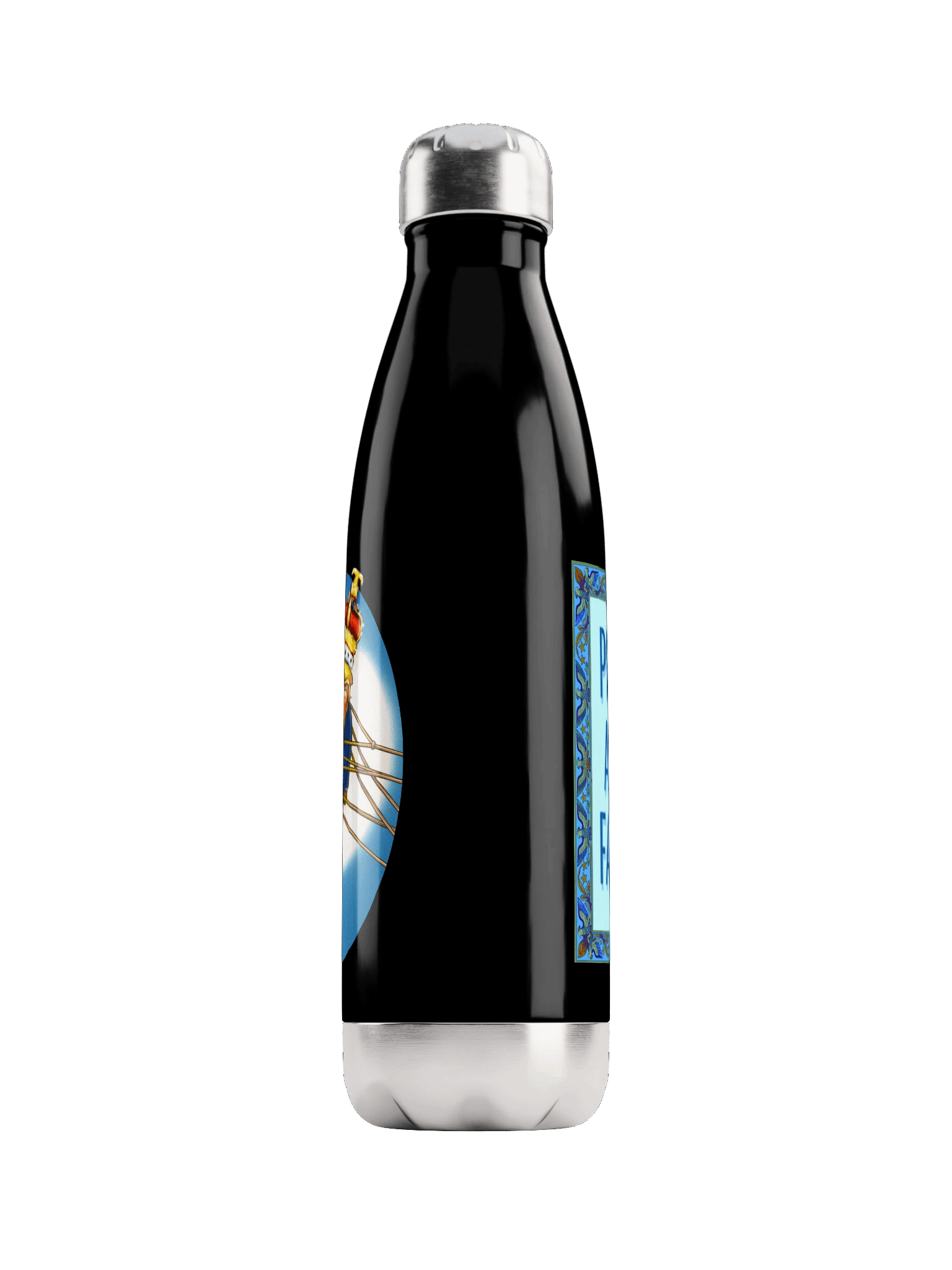 “Topple the Tyrant” Stainless Steel Water Bottle – Antifascist, Humorous, Collectible product image (5)