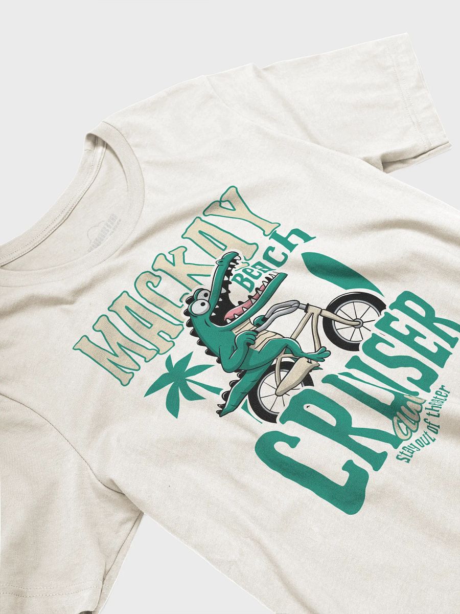 Mackay Beach Cruiser Crocodile T-Shirt – Funny Retro Bike Graphic Tee | Stay Out of the Water! product image (43)