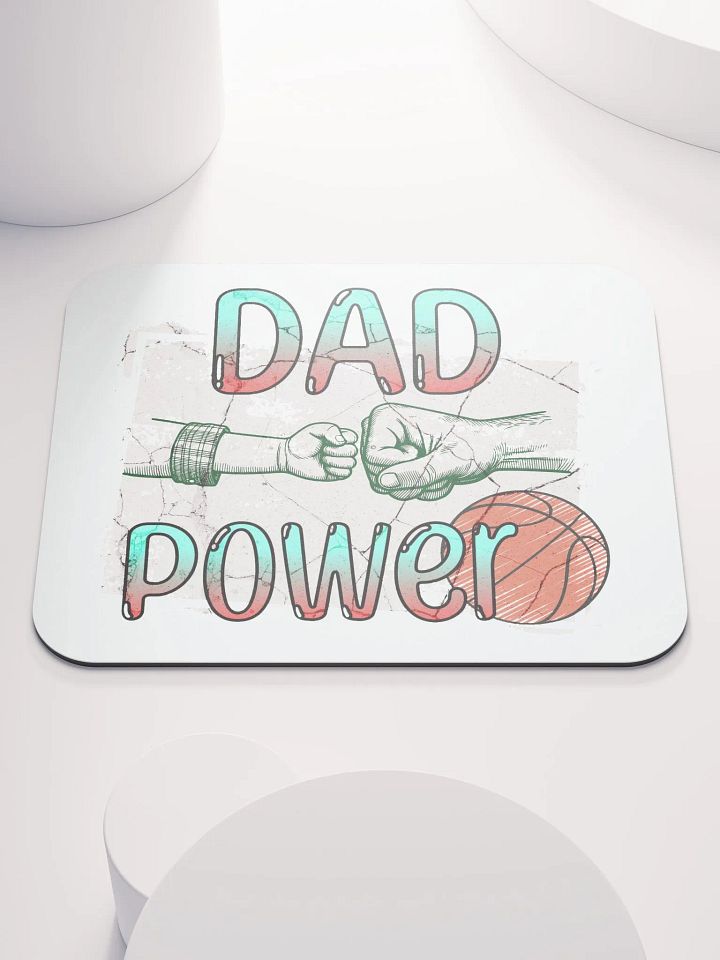 Dad Power Basketball Fist Mouse Pad product image (1)