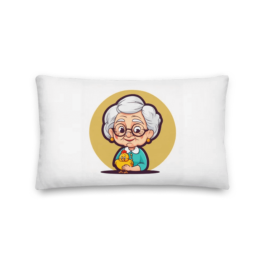 Charming Granny and Her Chick Pillow product image (2)
