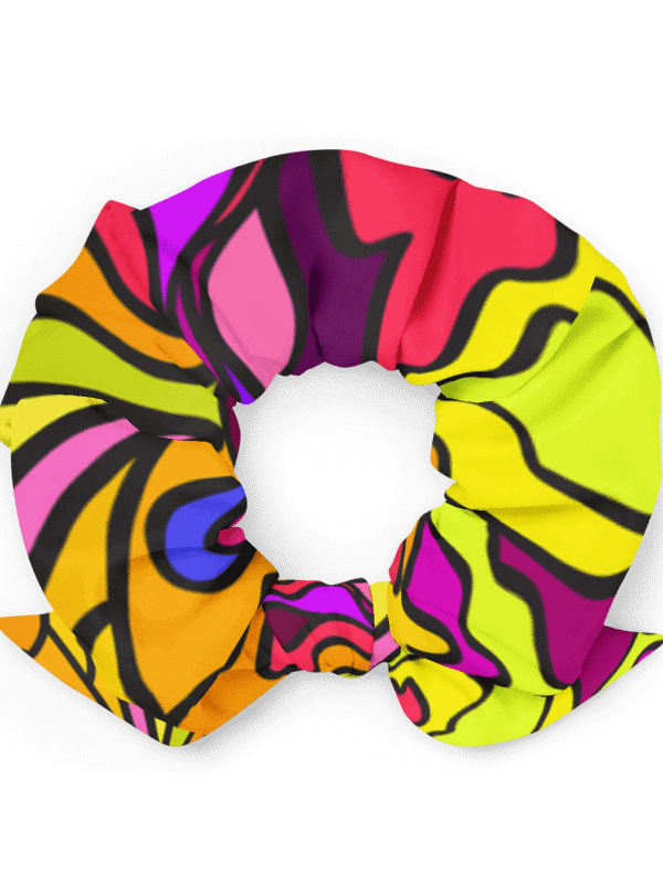 Vibrant Harmony All-Over Print Scrunchie - Wave at Sunset product image (5)